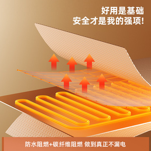 Electric Heated Shawl <b>Poncho</b> Battery Powered Fast Heating Overheat Protection Mechanical Control 5V Portable Warmth Cape - Product Image 5