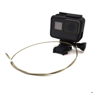 HOSHI-Correa de seguridad de alambre de acero inoxidable, cordón de muñeca para <span class=keywords><strong>GoPro</strong></span>, accesorios de cámara de acción, precio de fábrica - Product Image 2