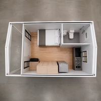 Installation rapide, maison préfabriquée professionnelle et économique, maison modulaire préfabriquée avec salle de bain pour restaurant et hôtel
