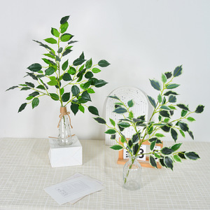 Arbre artificiel Banyan Flower Delight 30cm-100cm en PVC, verdure décorative d'intérieur, bouquet de plantes, décoration de la maison - Product Image 3