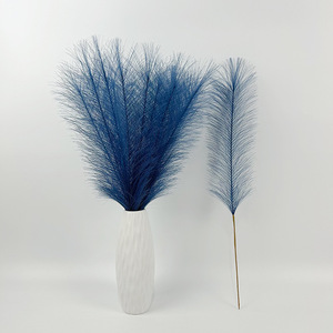 Suministros de Jardín, Ramo de <span class=keywords><strong>Flores</strong></span> Secas de Múltiples Colores, Elegante Decoración para Bodas de Otoño, Hierba de Pampas Artificial - Product Image 4