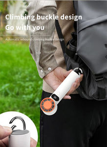 Ventilateur portable USB rechargeable personnalisé avec logo, mini ventilateur turbo, idéal comme cadeau, vente en gros - Product Image 4