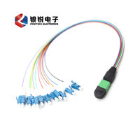 Cordon de brassage fibre optique MPO OPTELEC 8/12/24 cœurs G652D PVC 1M 3M 5M ou sur mesure