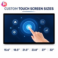 Écran tactile industriel capacitif PCAP de 18,5 pouces, moniteur à écran plat DP USB pour armoire de commande HMI