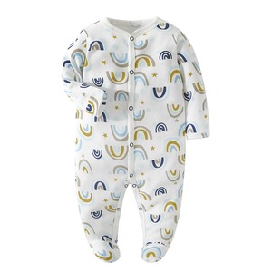 Vêtements de Boutique pour Enfants, Grenouillère Côtelée Imprimée Florale, Pyjama Combinaison de Bébé 0-12 Mois, Combinaison d'<span class=keywords><strong>Été</strong></span> pour <span class=keywords><strong>Nouveau</strong></span>-<span class=keywords><strong>né</strong></span> - Product Image 5