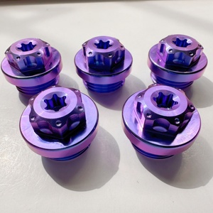 Bu lông titan Gr5 tùy chỉnh <span class=keywords><strong>M20</strong></span>, bu lông bịt dầu titan cho xe máy - Product Image 1