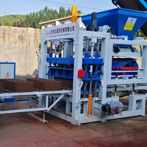 Machine hydraulique automatique de fabrication de briques en béton QT 4-15 machine de fabrication de blocs de béton en ciment pour vente d'entreprise