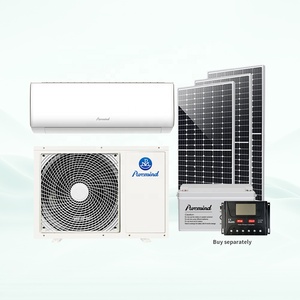 Puremind năng lượng mặt trời điều hòa không khí Off Grid 9000BTU 12000BTU năng lượng mặt trời Powered Hệ thống điều hòa không khí biến tần làm mát sưởi ấm Wifi ứng dụng - Product Image 1