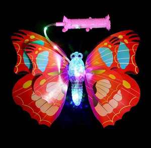 Jouet Papillon Lumineux Portable à LED avec Musique et Ailes Mobiles, Cadeau pour Enfants, Bâton Lumineux Papillon - Product Image 2