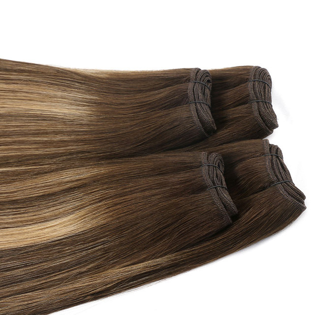 Private Label High End Double Drawn Raw Indian Temple Remi Human Hair Extensions Weft