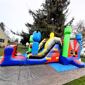 Chateau gonflable Ninja <b>inflatable</b> bounce <b>house</b> with slide for outdoor party commercial bouncing castle - Product Image 6