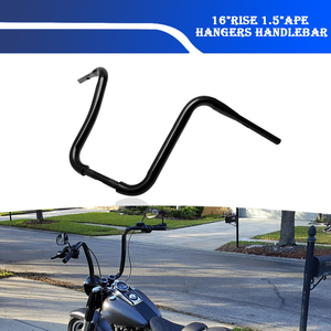 <span class=keywords><strong>Guidon</strong></span> de <span class=keywords><strong>moto</strong></span> Customizable-Rise Ape Hangers de 1,25 pouce de large et de 16 pouces de long, compatible avec Harley Softail <span class=keywords><strong>Street</strong></span> Bob - Product Image 3