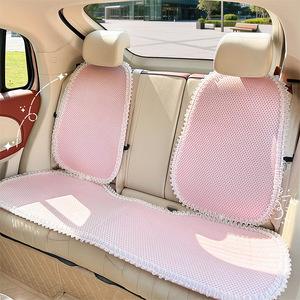Coussins de siège de voiture en tissu maillé doux, ensemble décoratif intérieur quatre saisons, 5-6 pièces, design antidérapant et plat - Product Image 4