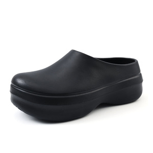 Chef <b>Shoes</b> Thick Sole 5Cm <b>Height</b> <b>Increase</b> Waterproof Non Slip EVA Slip On White Black Khaki Four Seasons Wear - Product Image 2