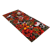 Chauffe-fleur personnalisé doux luxe grand personnalisé brodé Jacquard éponge tissu dessin animé coton imprimé serviettes de plage
