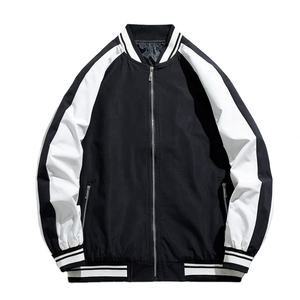 Veste de baseball en cuir PU vintage personnalisée avec logo pour hommes, style streetwear - Product Image 4