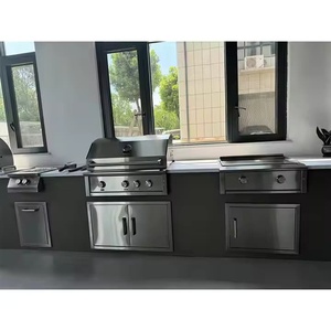 Penjualan laris perlengkapan katering pelat datar baja antikarat stasiun wajan Gas BBQ komersial - Product Image 6
