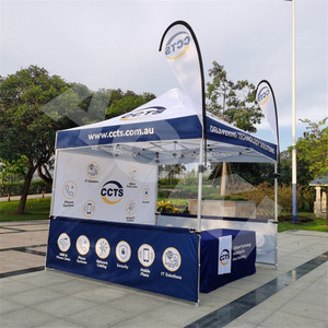 Tente de réception Aoki personnalisée avec impression par sublimation, toile 600D, 3x3m, avec structure hexagonale en aluminium pour événements, vente en gros - Product Image 3