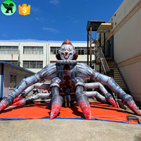 Araignée géante gonflable monstre démoniaque personnalisée pour la décoration d'événements, araignée gonflable maléfique pour scène de festival A10069
