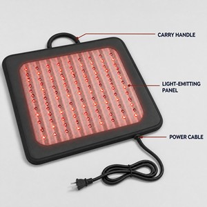 Tapis infrarouge LED ZT Pet Animal avec cristaux et minéraux naturels, thérapie par lumière rouge 660nm 850nm pour soulager la douleur - Product Image 4