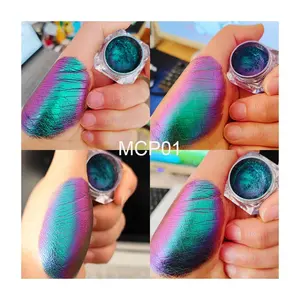 MCESS-pigmento en polvo para pintura de mica, pigmento en polvo, multicolor, camaleón, cambio de color