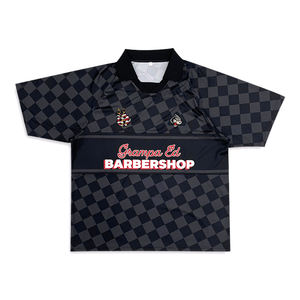 Maillot de football personnalisé à motif de diamant Chemise de football rétro de rue avec impression par sublimation - Product Image 2