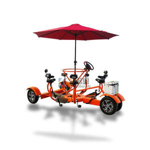 Vélo-bar mobile à prix abordable, bus touristique à pédales, vélo de fête pour bière et vin, personnalisable pour la vente - Product Image 5