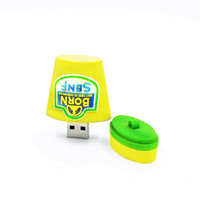 Clé USB en forme de tasse à café en gros OEM nouveau disque USB en forme de bouteille de lait avec logo personnalisé