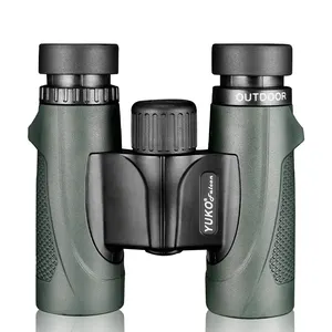 10x25厂家批发高品质深绿色防水bak4棱镜测距仪望远镜出售玩具高品质双筒望远镜