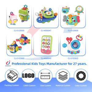 Jouets sauteurs pop-up Chengji avec bouton d'activation, jeux éducatifs Montessori, jouets d'activités et de développement - Product Image 4