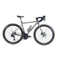 Vélo de route entièrement en titane, 24 vitesses, transmission sans fil, vélo de course tout en alliage de titane avec passage des câbles entièrement interne