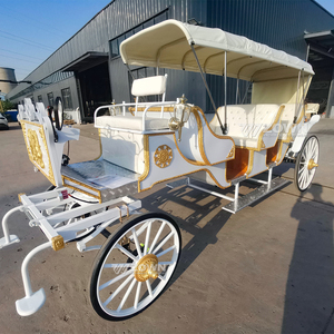 Une calèche blanche moderne et portable, idéale pour les mariages occidentaux ou les excursions touristiques victoriennes de luxe. - Product Image 2