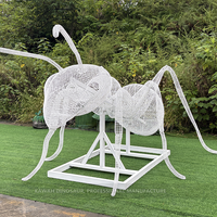 Statue de fourmi en fer réaliste Sculpture d'insecte en métal réaliste