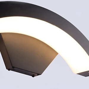 12 Wát cong tường ánh sáng <span class=keywords><strong>PIR</strong></span> cảm biến chuyển động tường ánh sáng trắng ấm <span class=keywords><strong>LED</strong></span> Nhôm không thấm nước bên ngoài Đèn treo tường - Product Image 4