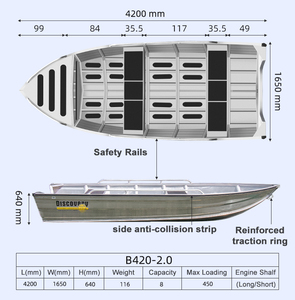 <span class=keywords><strong>Bateau</strong></span> Semi-Rigide Robuste de 16 Pieds à Coque en Aluminium et Remorque pour la Surveillance Côtière - Product Image 5