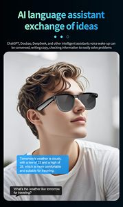 แว่นตาบลูทูธอัจฉริยะ AI พร้อมกล้อง 8MP แปลภาษาแบบเรียลไทม์ ผู้ช่วยเสียง ควบคุมเพลง ถ่ายภาพ บันทึกวิดีโอ - Product Image 4