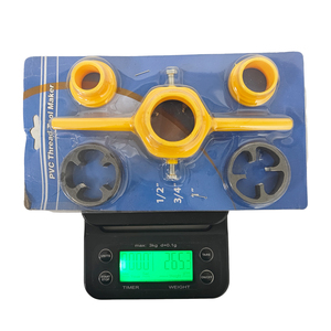1/2 3/4 1 इंच npt डाई सेट 6pcs pvc पाइप थ्रेसर बनाने वाला हाथ उपकरण - Product Image 3