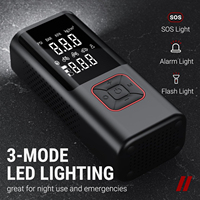 Mini compresseur de pompe à air numérique sans fil portable sans fil pour voiture, rechargeable automatiquement, gonfleur de pneu en matériau ABS