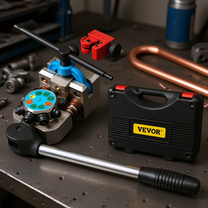 Outil d'évasement Vevor 3/16 1/4 5/16 3/8 pour tubes de cuivre, kit d'évasement de conduites de frein en acier allié, outil manuel DIY - Product Image 2