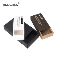 Boîte d'emballage coulissante en papier kraft blanc épais personnalisé, recyclable, avec doublure en éponge et fermeture magnétique pour l'électronique grand public