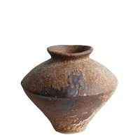 Vas Bunga Keramik Rustic Vintage Buatan Tangan Dekorasi Rumah Retro