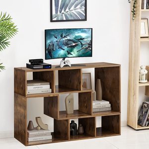 Étagère à livres modulable en forme de L, meuble TV moderne avec étagères de rangement ouvertes pour la maison ou le bureau - Product Image 3