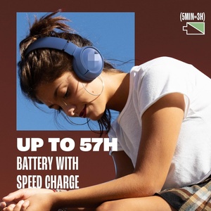 Auriculares Inalámbricos Premium, Auriculares con Diseño Plegable, Auriculares con 55 Horas de Batería para Llamadas Nítidas y Aislamiento de Ruido - Product Image 4