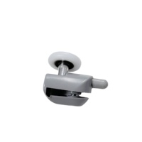 Rouleau de porte coulissante à roulement à billes en nylon à roue unique réglable pour douche, poulie pour salle de bain