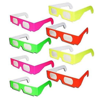 LOGO personnalisé Papier Coeur Forme Diffraction 3D Lunettes Hologramme Coeur Vacances Drôle Papier Lunettes