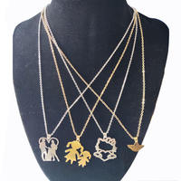 Collana con ciondolo a forma di coppia di forme diverse collana con proiezione di memoria d'amore di san valentino