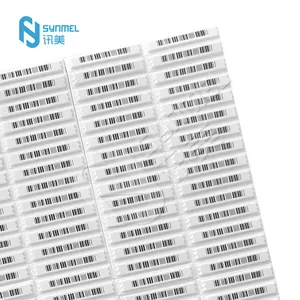 Synmel 20000 Buah Keamanan Grosir Tag Label Sempit Lembut dengan Mock Barcode AM Stiker Perekat untuk Toko Ritel
