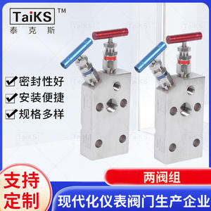 Collecteur à deux vannes à bride coplanaire personnalisable avec vannes de régulation à filetage interne - Product Image 5