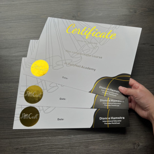 Certificado Personalizado con Lámina Dorada, Papel para Certificado de Premio con Estampado en Caliente, Diploma de Lujo y Tarjeta de Certificación Empresarial - Product Image 2