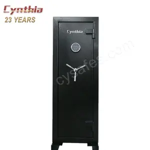 Factory direct sales digital lock black steel material safe with 60mins fireproof